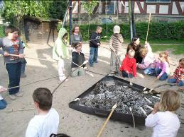 Gemeinsames Grillen